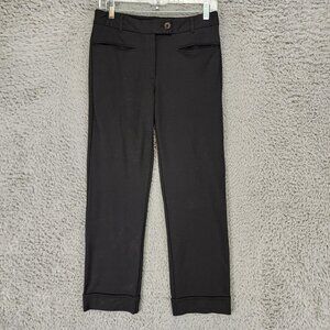 Betabrand Pants Womens Small Black Stretch Mid Rise Dress